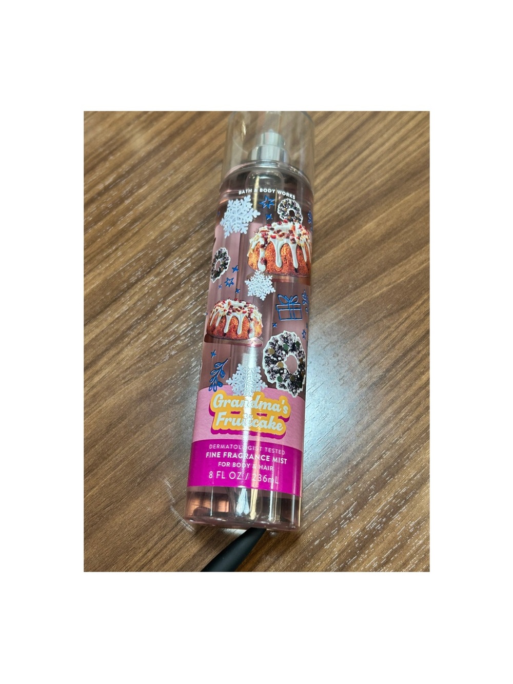 Bath & Body Works Grandma's Fruitcake Fine Fragrance Mist - Pink